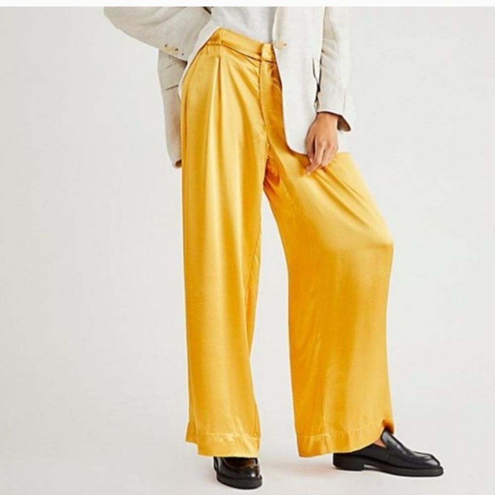 Free People Good Days Wide Leg Trousers Size Medium